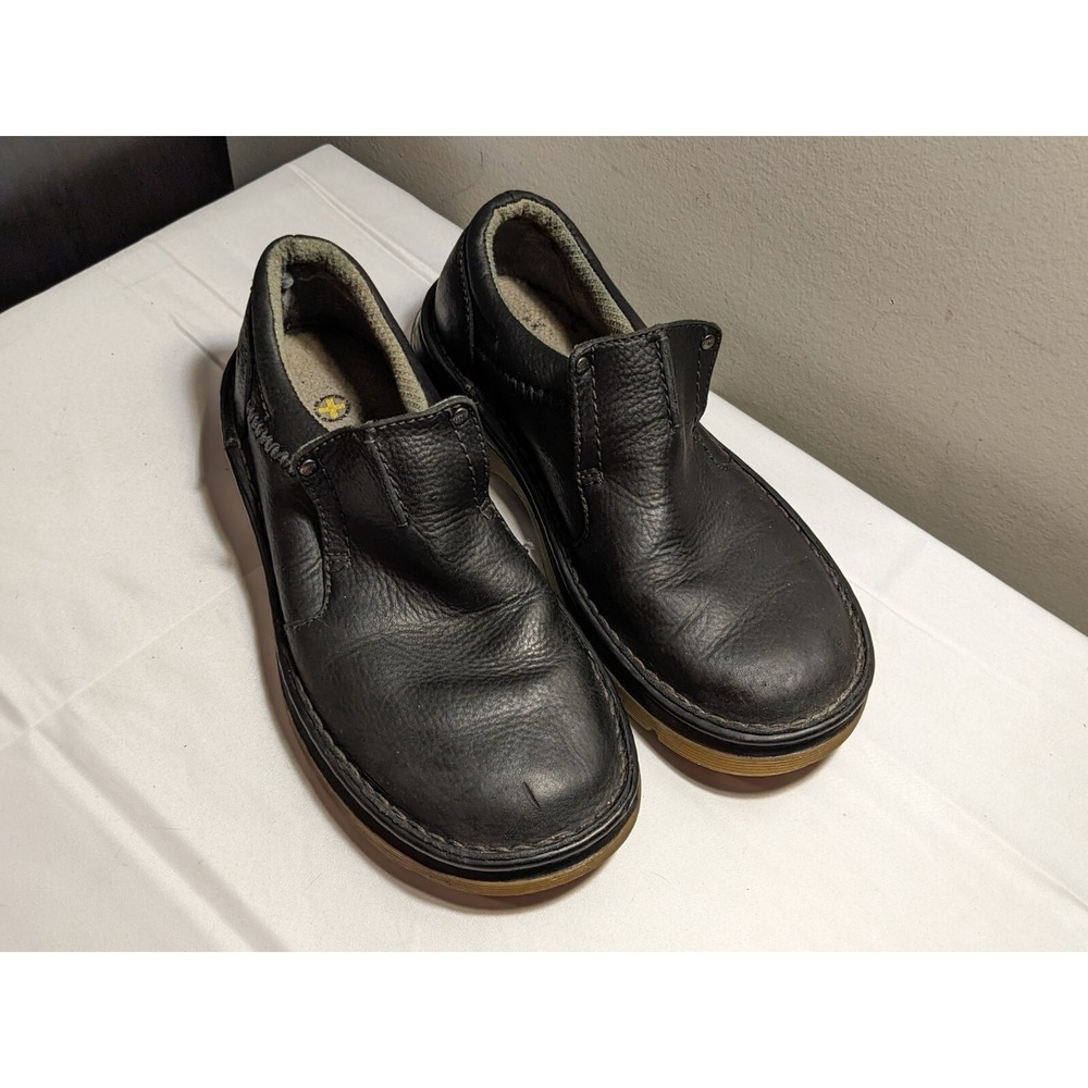 Dr Martens Slip On Black Leather Loafers Shoes 12082 Men UK 7 / US 8